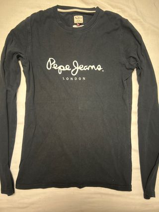 Camiseta Pepe Jeans negra - manga larga