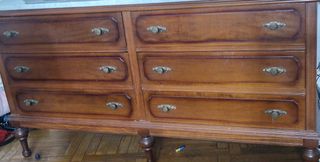 Cómoda madera 6 cajones