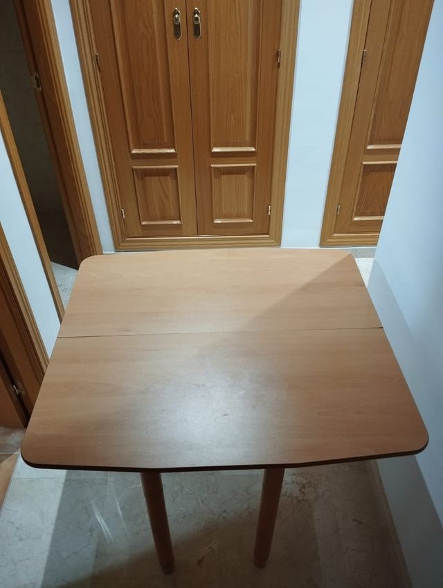 Mesa de cocina,plegable,con cajón,89x80x76 cm
