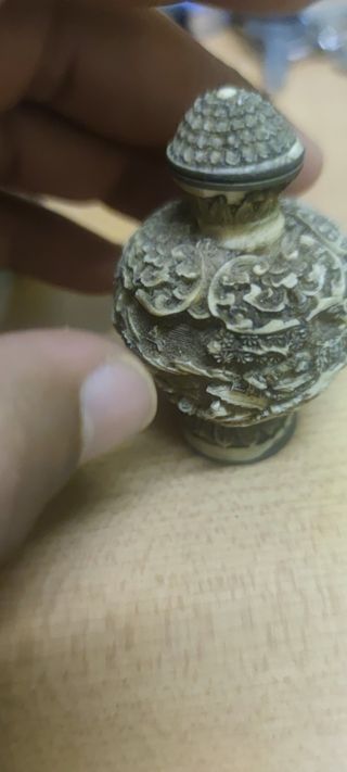 Botella china tallada - Arte asiático