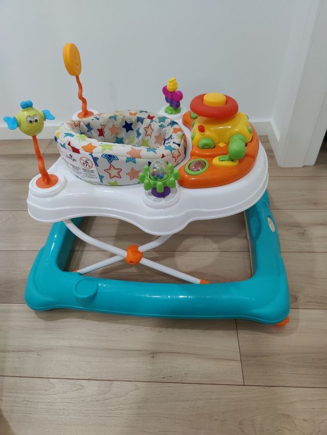 Andador Bebê Infantil - Brinquedo Bateria Chico