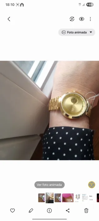 Reloj Tous dorado