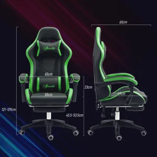 Sedia da Gaming con Altezza Regolabile e Schienale