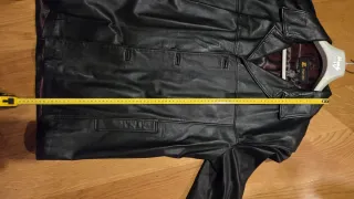 Cazadora piel natural FAVEC negra - L