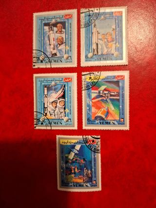 Sellos Yemen 1969: Exploración Espacial