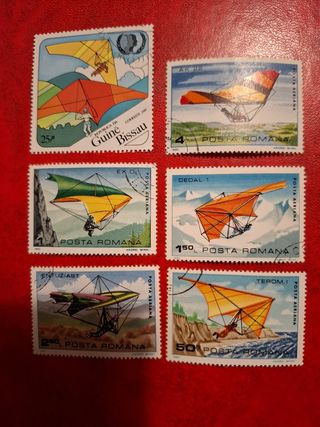 Sellos ala delta: 6 sellos