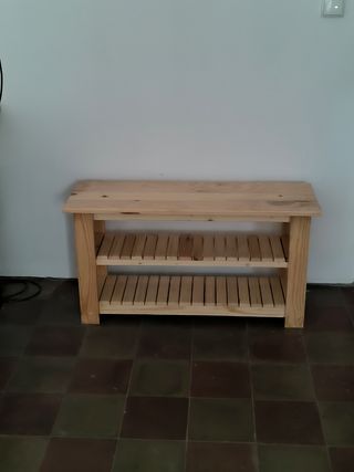 Banco zapatero de madera