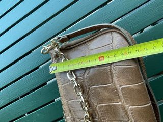 Borsetta marrone pelle portabile tracolla o spalla