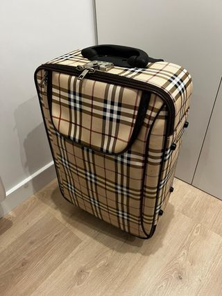 Maleta viaje beige-marrón