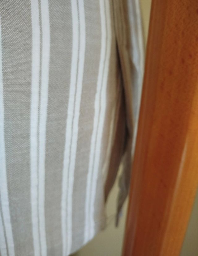 Chaleco rayas Stradivarius beige