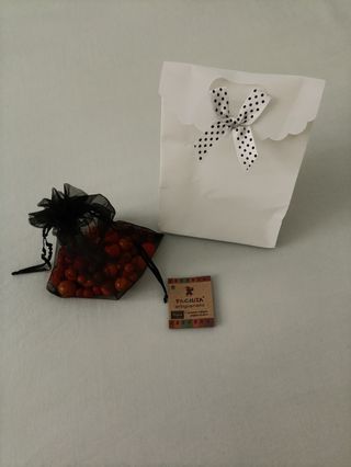 Collana artigianale sfumature arancio-rosso