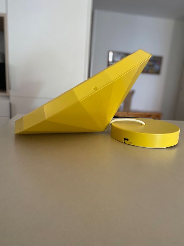 Lámpara techo vintage amarilla