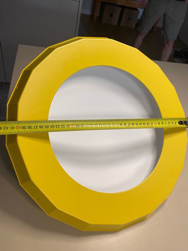 Lámpara techo vintage amarilla