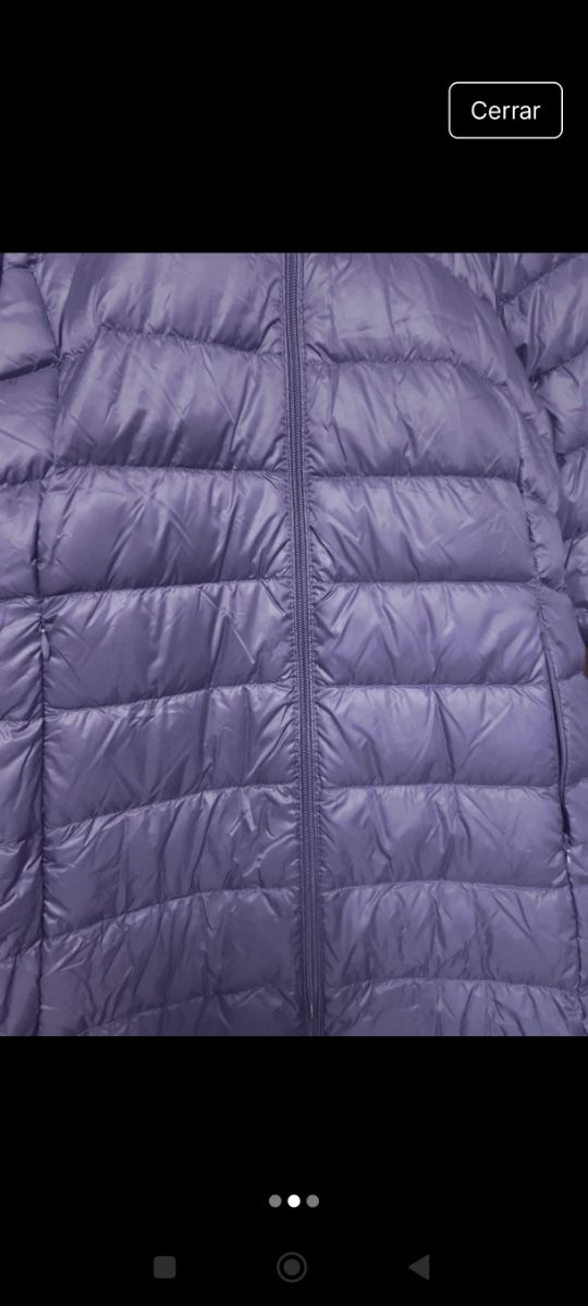 Chaqueta plumas azul