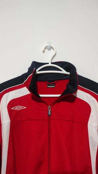 Sudadera Umbro roja y azul vintage 