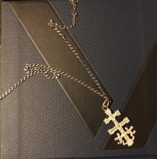 Cruz Caravaca plata - Cadena