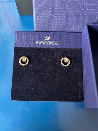 Pendientes Swarovski dorados