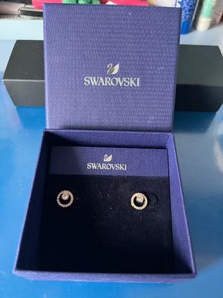 Pendientes Swarovski dorados