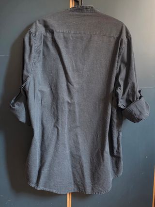 Camicia Blu uomo - collo alto