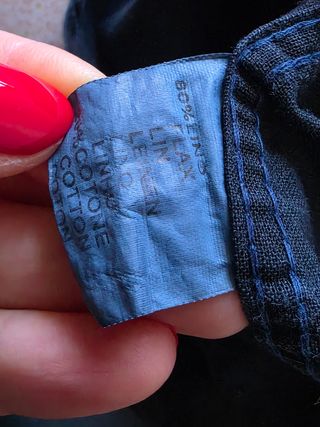 Camicia Blu uomo - collo alto