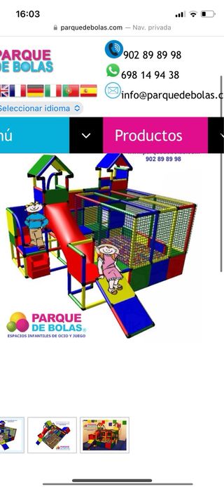 Parque bolas infantil