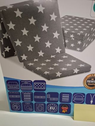 Colchoneta infantil estrellas - Cama plegable