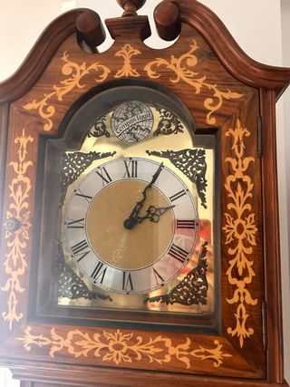 Orologio Carrillón antico in legno