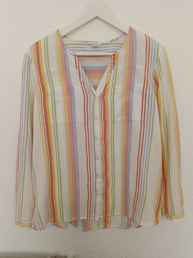 Camisa de mujer Springfield multicolor rayas