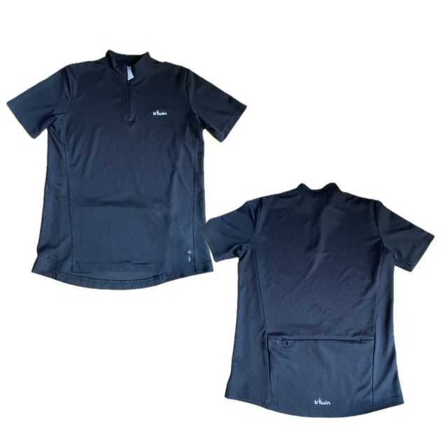Camiseta ciclismo Btwin negra