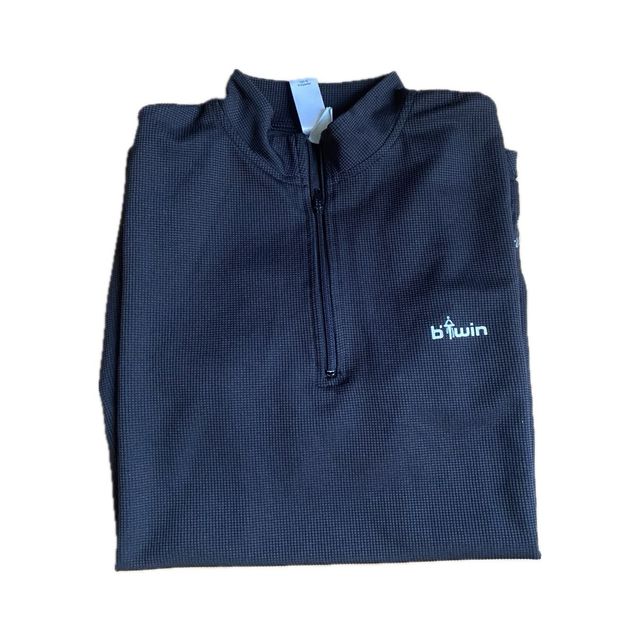 Camiseta ciclismo Btwin negra