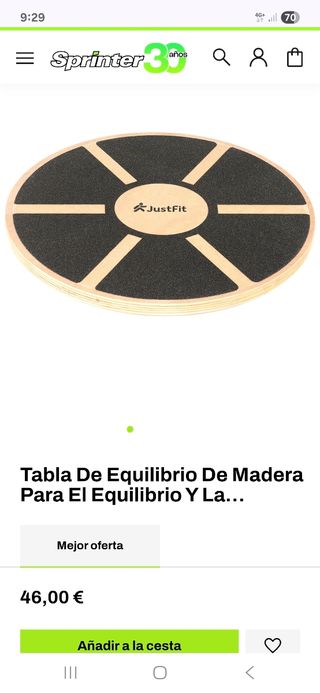 Tabla equilibrio Domyos usada