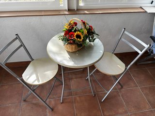 Mesa plegable terraza-jardín