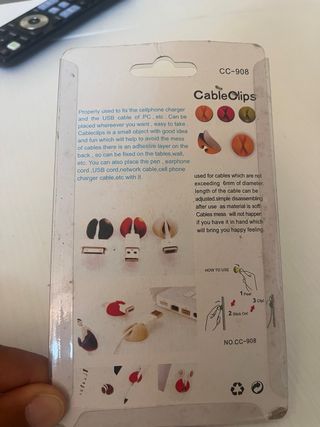 6 Clip Cavo Multiuso