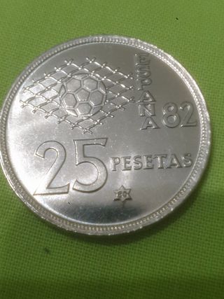 Moneda 25 Pesetas España 82