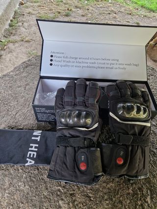 Guantes moto calefactables