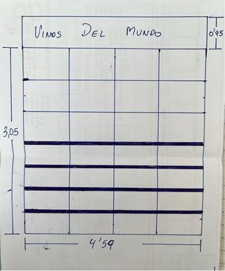 Estantería Vino - Madera, LED