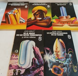 SUPER FICCION AÑOS 80 LOTE 5 NOVELAS