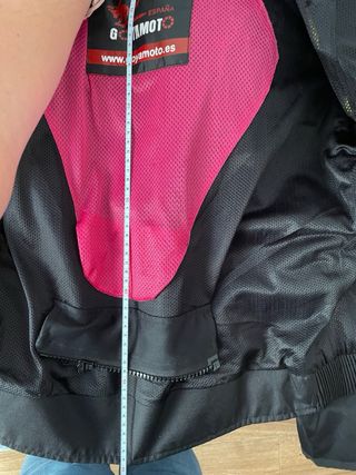 Cazadora moto mujer