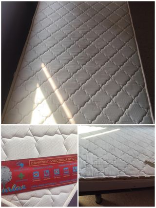 Colchón Relax viscoelástico y somier laminado