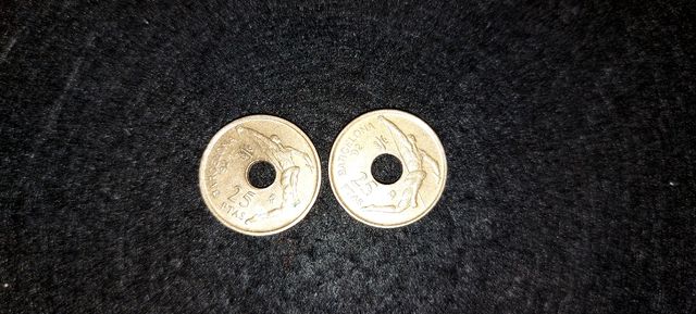 Varias Monedas 25 Ptas España 1995-96