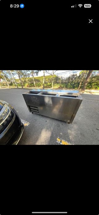 Nevera botellero acero inoxidable