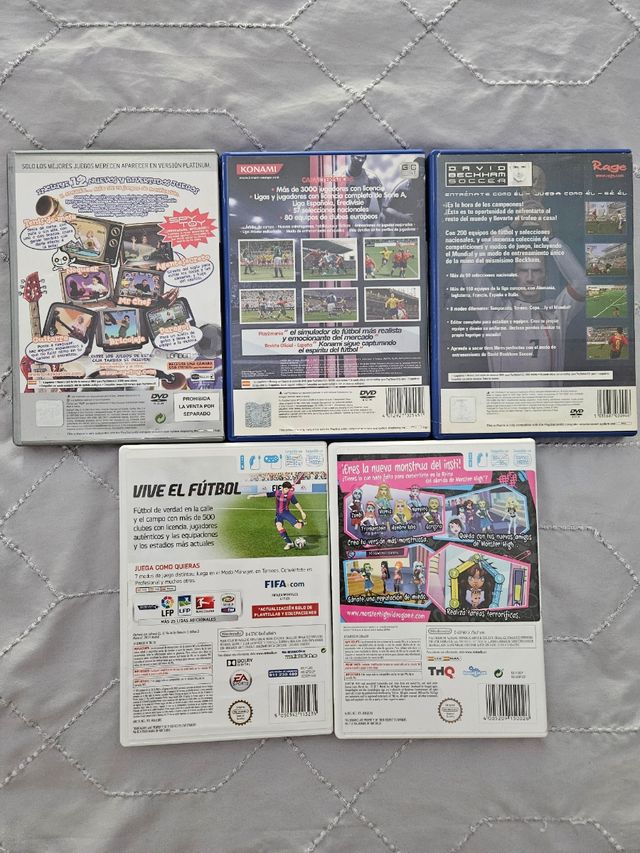 Lote 5 juegos PS2 y Wii