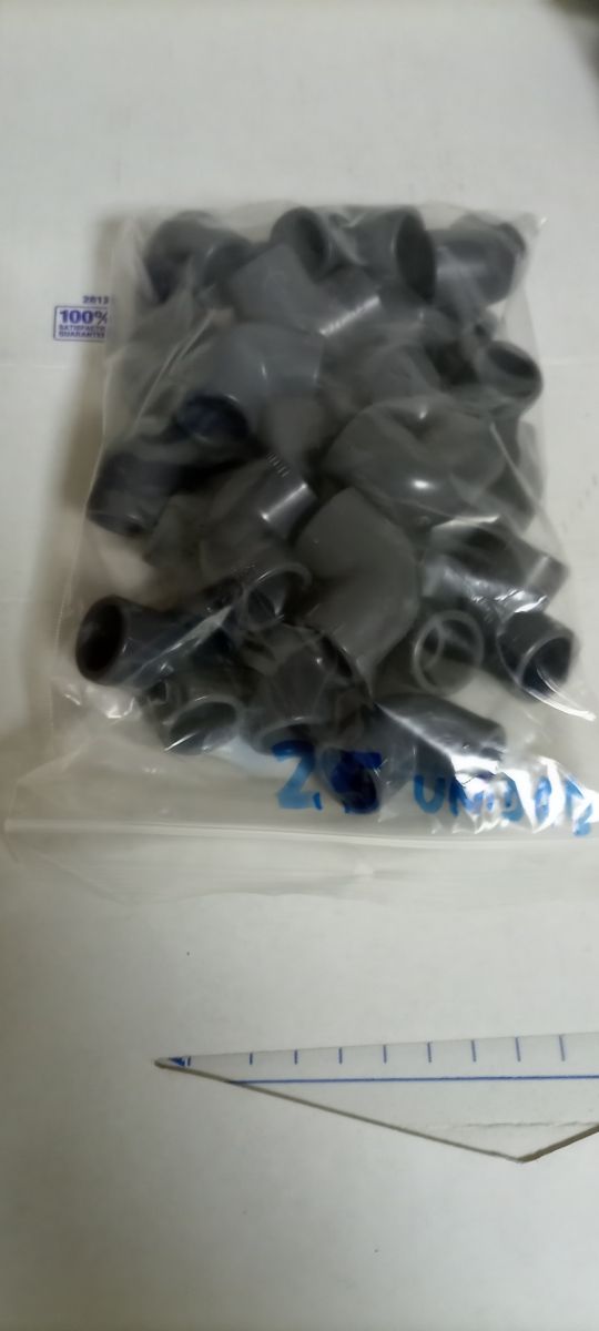 Codos PVC 20 y 25 mm - Lote