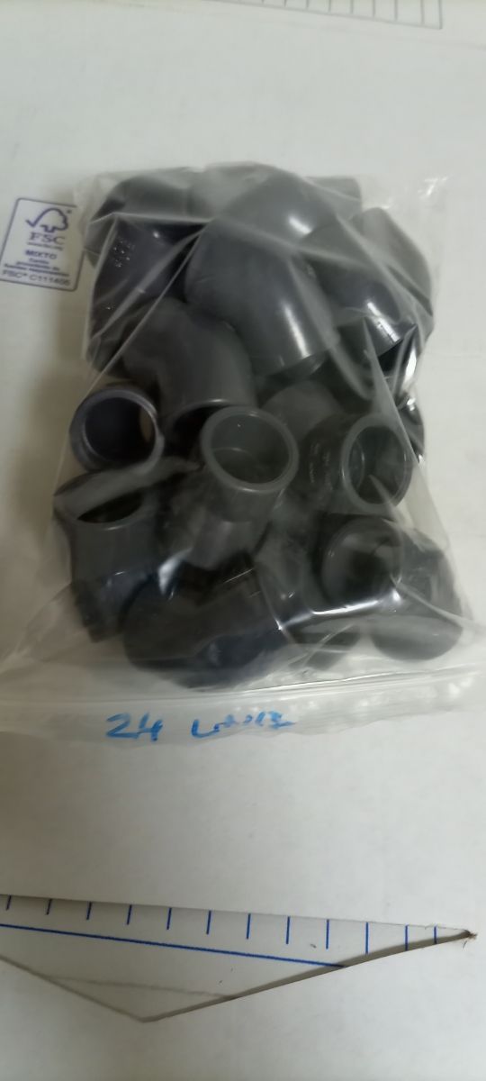 Codos PVC 20 y 25 mm - Lote