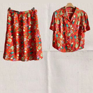 Completo vintage sartoriale seta