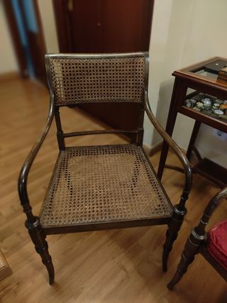 Sillas REGENCY - Madera y mimbre