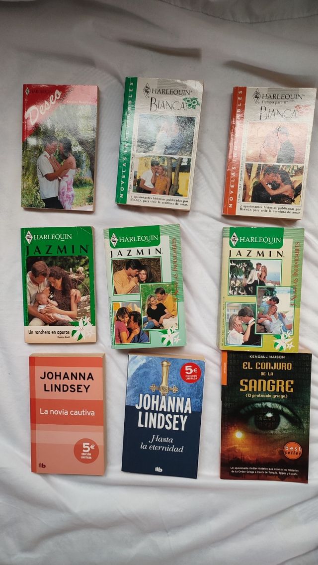 Libros varios de novela romantica