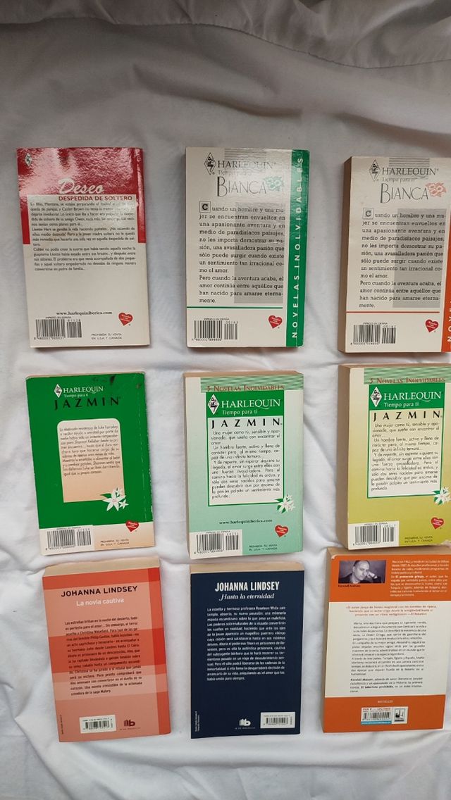 Libros varios de novela romantica