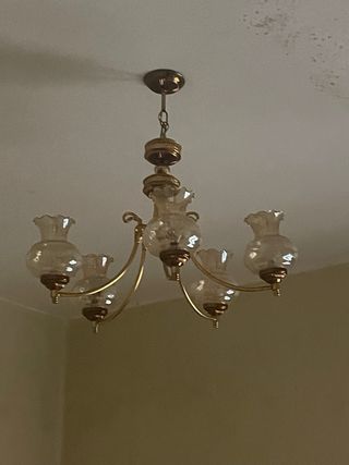 Lampara techo vintage 5 luces
