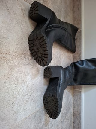 Botas altas negras mujer